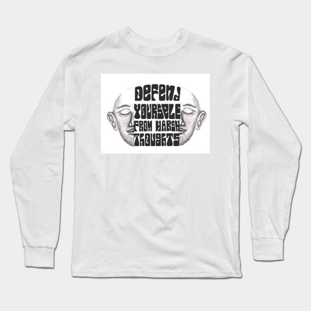 intrusive thoughts Long Sleeve T-Shirt by stupidpotato1